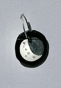 Celestial Hand-Painted Crescent Moon Charm | Artisan Air-Dry Clay Accessory