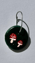 Tiny Forest Red Mushroom Charm | Handmade Air-Dry Clay Accessory